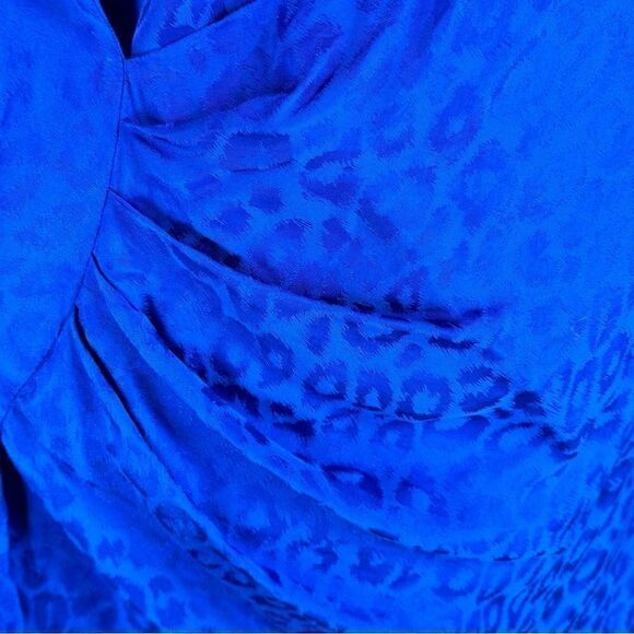 Cushnie x Target Slip Dress Leopard Satin Surplice Asymmetric Hem Strappy 20W - Picture 8 of 10